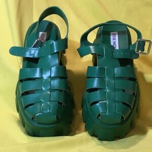 Steve Madden Women’s Bold Green Sandals SZ 7
